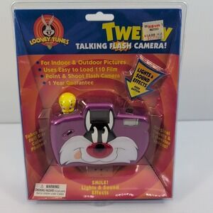 Vintage Warner Bros. Looney Tunes Tweety And Sylvester Talking Flash Camera RARE
